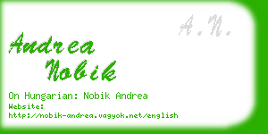 andrea nobik business card